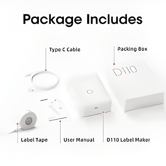 Niimbot D110 Portable Mini Printer Thermal Adhesive Sticker Label Printer Inkless Pocket Label Maker UV Printer For Mobile Label