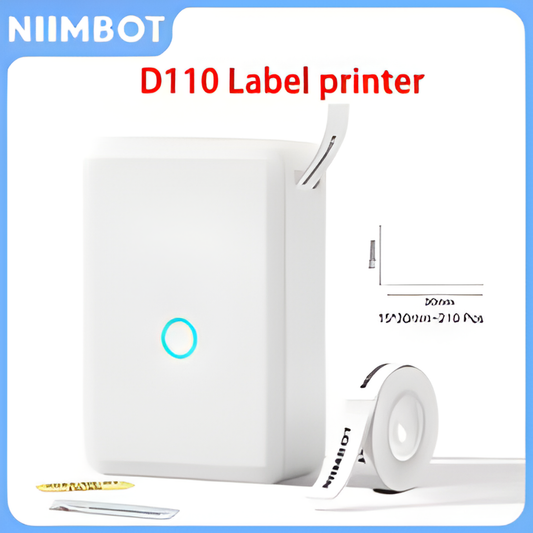 Niimbot D110 Portable Mini Printer Thermal Adhesive Sticker Label Printer Inkless Pocket Label Maker UV Printer For Mobile Label