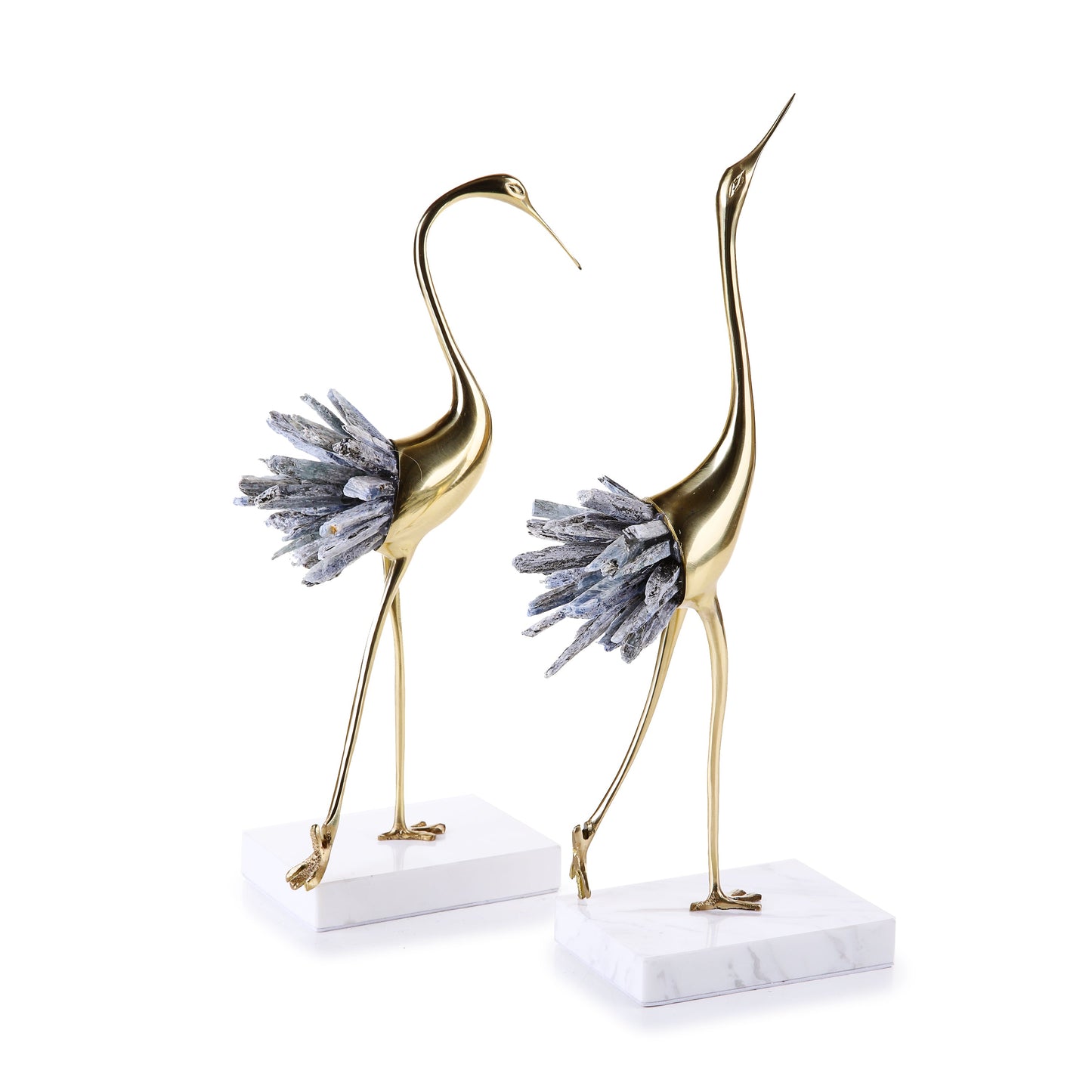 Golden Stoned Flamingo Set