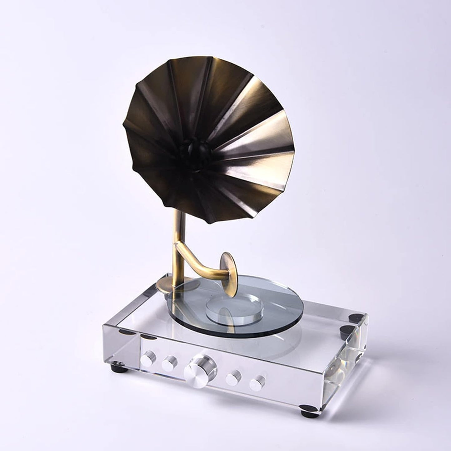 Crystal Gramophone Ornament